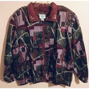 NEW vintage Cervelle silk jacket size 1X